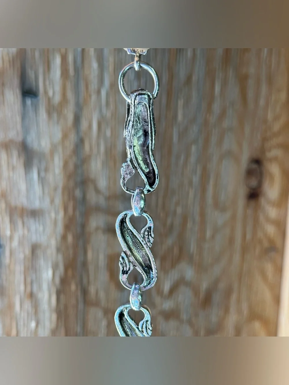 Men’s 925 Sterling Silver Dragon Link Bracelet
